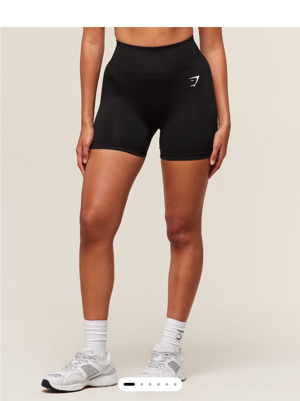NEW , Gymshark Black High-Waist Bike Shorts
